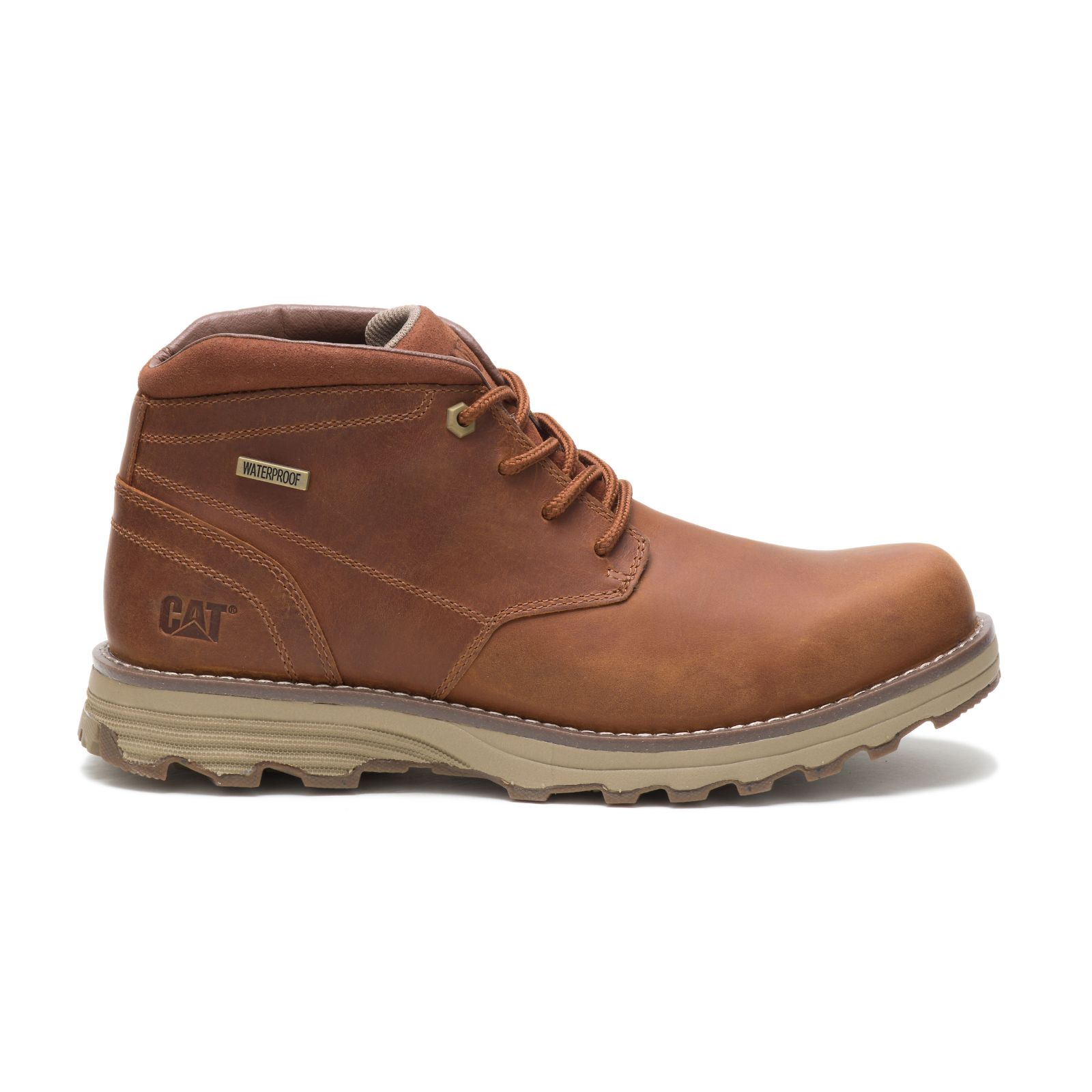 Caterpillar Elude Waterproof - Mens Chukka Boots - Brown - NZ (850ESURNX)